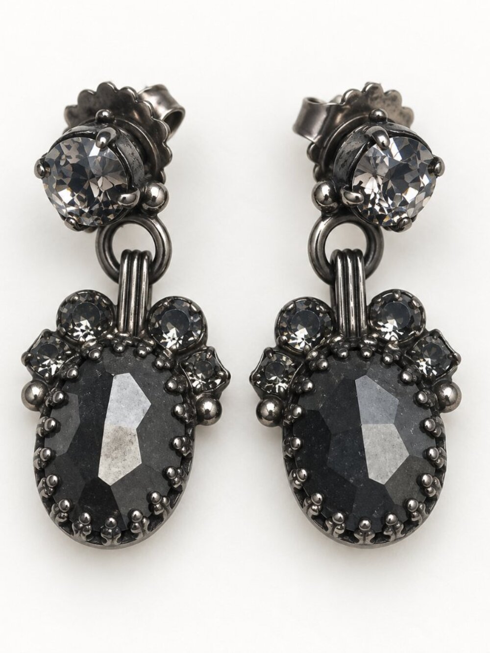 Sorrelli Black Crystal Drop Earrings